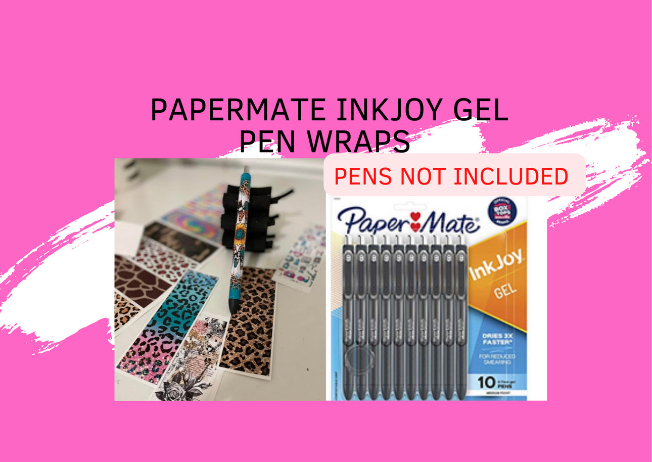 Pen Wraps For INKJOY GEL And BIC CLIC PENS CUSTOM DESIGNS