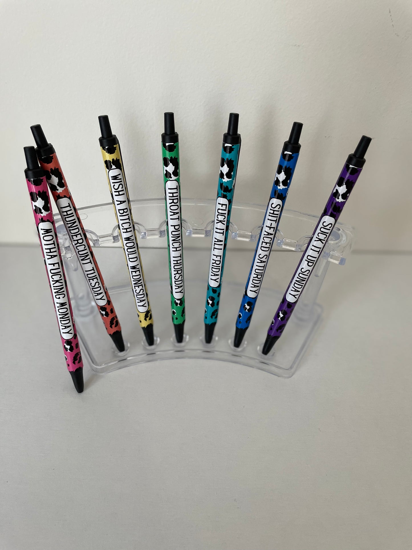 Swearing PEN UV DTF - Swear/Vulgar/Rude Pen Wrap (set of 7) – Bliss Blanks  Australia